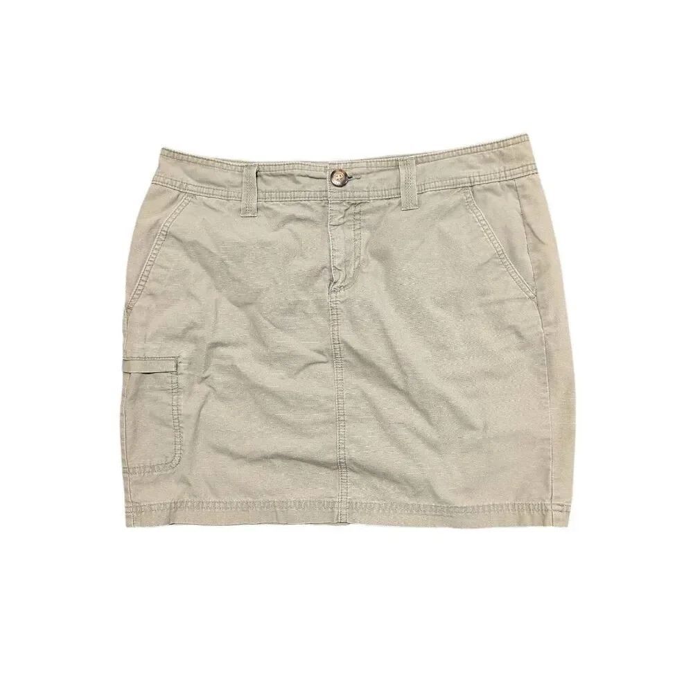 EDDIE BAUER Skirt Tan Brown Mini Women's Size 8